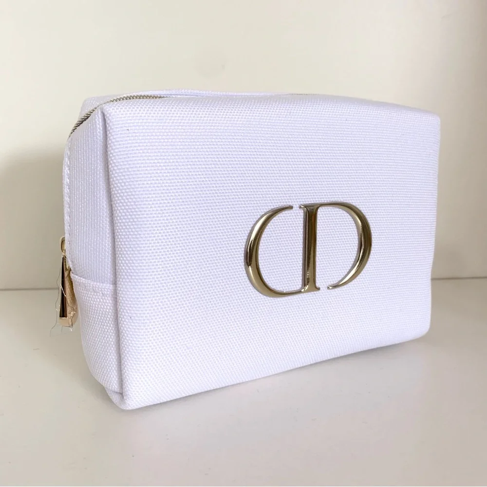 Hold NWOT Dior canvas makeup pouch